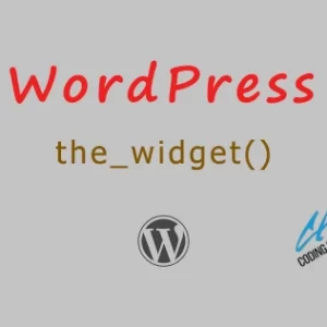 WordPress the_widget